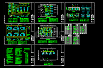 某地廠區制冷機房系統設計CAD圖紙